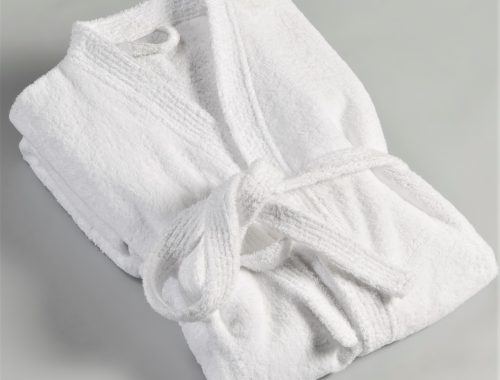 Bathrobe on gray backroundBathrobe on gray backround